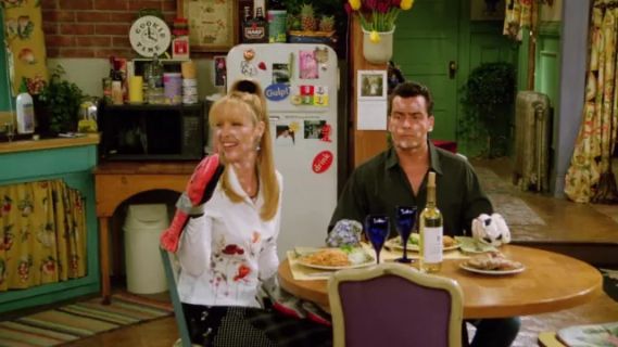 Phoebe Buffay's Navy Blue Patchwork Maxi Skirt - Friends