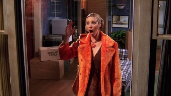 Phoebe Buffay's Orange Fur Coat - Friends