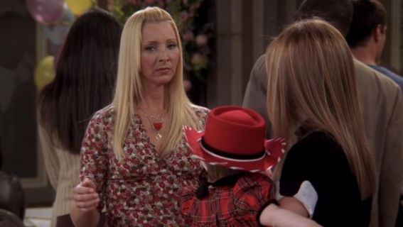 Phoebe Buffay's Pink 3/4 Ruch Blouse - Friends