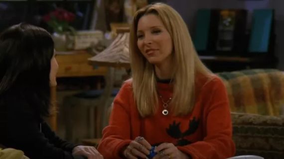 Phoebe's Red Moose Sweater - Friends