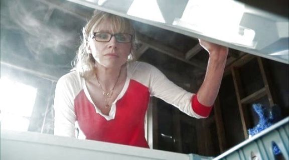 Polly's Drapey Lux Baseball Tee in Red on How To Live With Your Parents (For the Rest of Your Life)