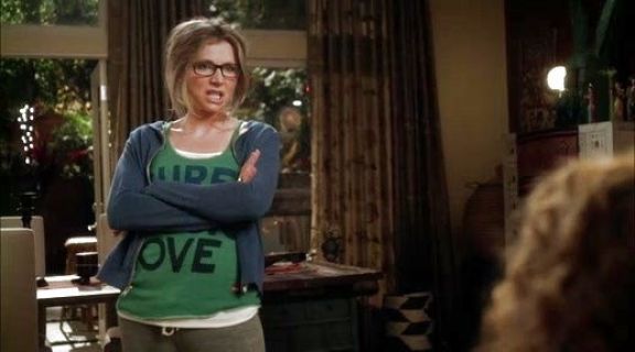 Polly's "Surf Music Love" Tank on How To Live With Your Parents (For the Rest of Your Life)