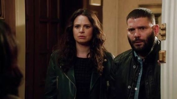 Quinn Perkins's Lambskin Moto Jacket on Scandal