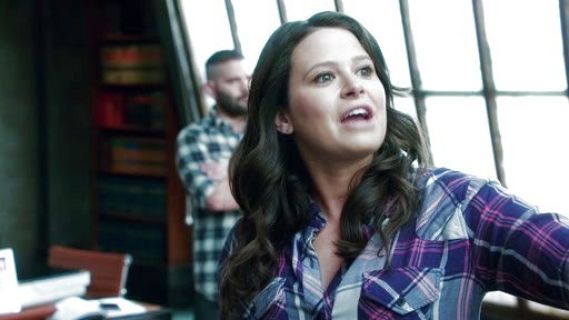 Quinn Perkins's Plaid Button Down Shirt on Scandal