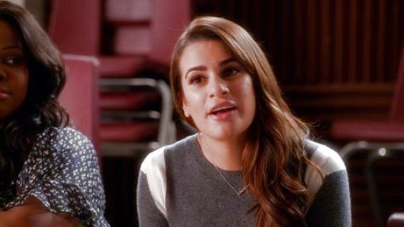 Rachel Berry's Vertical Colorblock Cashmere on Glee
