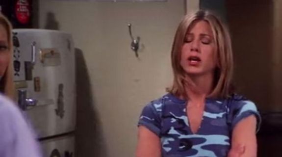 Rachel Green's Camouflage V-Neck T-Shirt - Friends