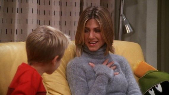 Rachel Green's Gray Turtleneck Sweater - Friends