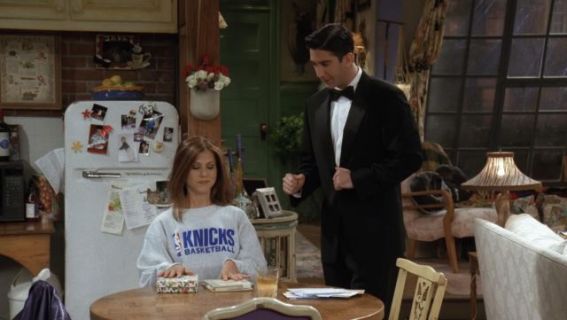 Rachel Green's Knicks Basketball Grey Sweatshirt - Friends