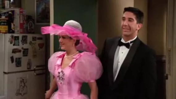 Rachel Green's Pink Bridesmaid Dress - Friends
