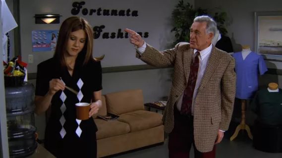 Rachel Green's Two-Piece Black and White Skirt Set - Friends