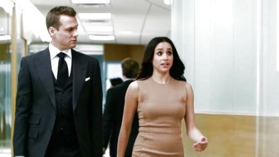 Rachel Zane's Check Stretch-Silk Dressing Gown on Suits