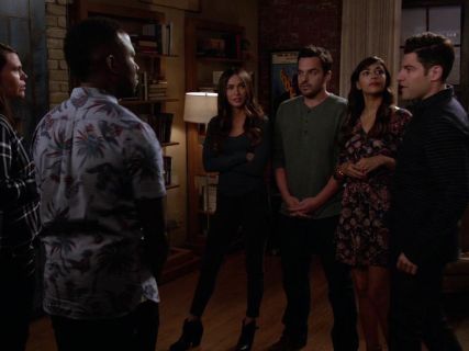 Reagan's Harrow Leather Ankle Boot, Black on New Girl