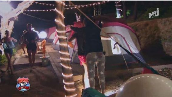 Red, White and Grey Inflatable Tent