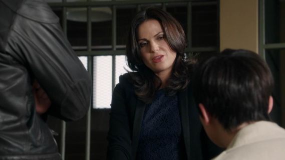Regina Mills' Cropped Lace Top on Once Upon a Time