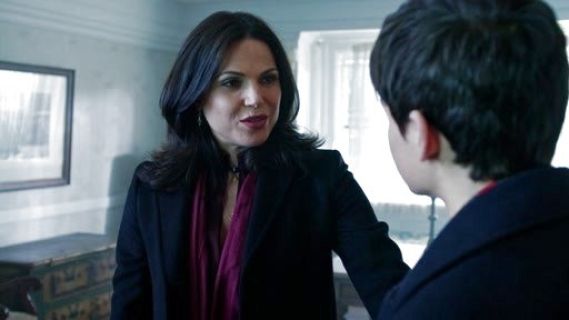 Regina Mills's Cowl Blouse in Syrah on Once Upon A Time 