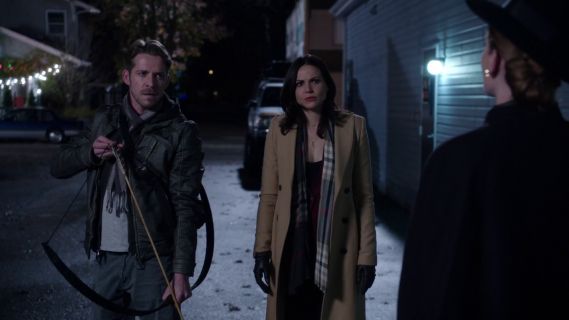 Regina Mills's Long Double Breasted Wool Coat on Once Upon A Time 