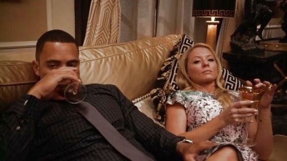 Rhonda Lyon's Dixee Glitch Floral Print Dress on Empire