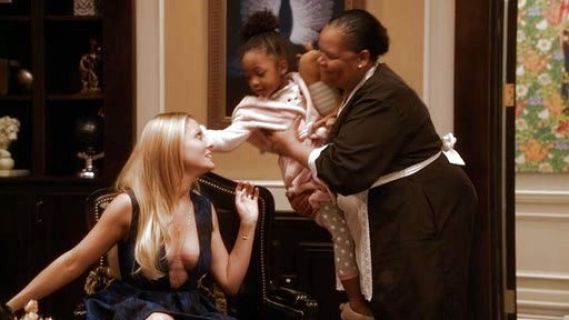 Rhonda Lyon's Upper Mini Skater Dress with Plunge Neck on Empire