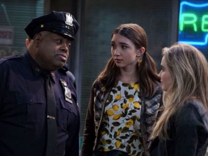 Riley Matthews' Lemon Print Top and Embellished Military Jacket on Girl Meets World