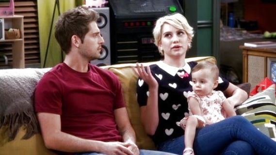 Riley Perrin's Collared Heart-Print Sweater on Baby Daddy
