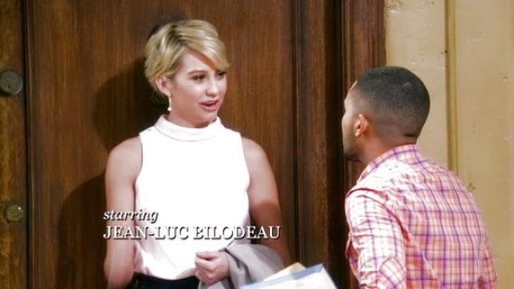 Riley Perrin's Sleeveless Roll Neck Shell on Baby Daddy