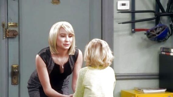 Riley Perrin's Tweed, Twill and Leather Keyhole V-Neck Dress on Baby Daddy