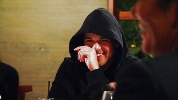 Rob Kardashian's Black hooded sweatshirt on Keeping Up With The Kardashians