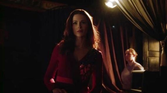 Rose's Aro embellished twist-front dress on Jane the Virgin