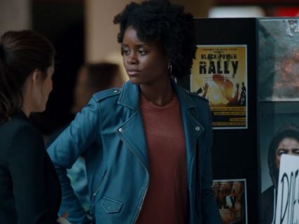 Ruby Carter's Blue Leather Moto Jacket on Unreal