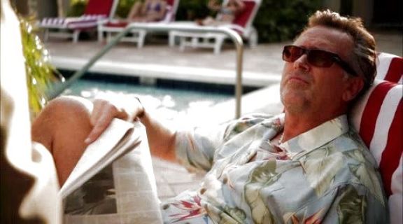 Sam Axe's Paradise Camp Shirt on Burn Notice