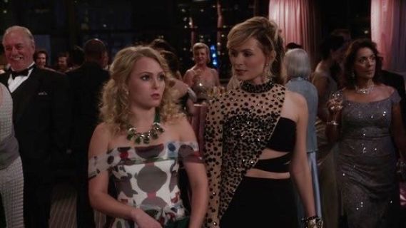 Samantha Jones's Cutout Jeweled Dress on The Carrie Diaries