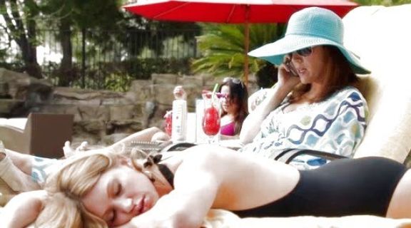 Savi Davis's Ogee long dress on Mistresses