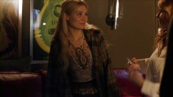 Scarlett O'connor's Embellished Silk Lace Top on Nashville