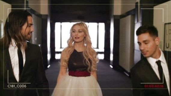 Scarlett O'connor's Ginnifer Leather Top T-Back Party Dress on Nashville