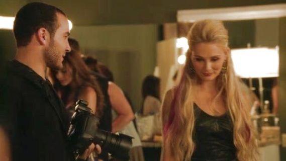 Scarlett O'connor's Parker Leather Dress on Nashville