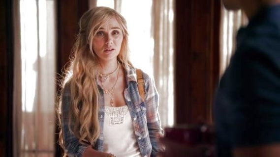 Scarlett O'connor's Shrunken Double-Cloth Snap-Down Shirt on Nashville