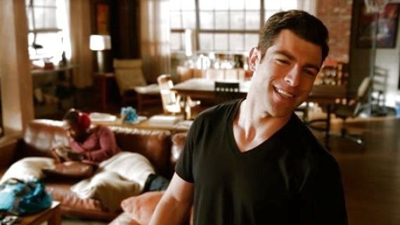 Schmidt 's Eraldo V-Neck T-Shirt on New Girl