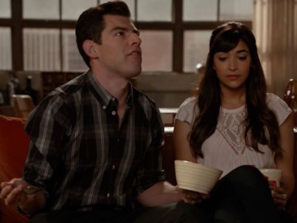 Schmidt 's Extra Trim Fit Plaid Sport Shirt on New Girl