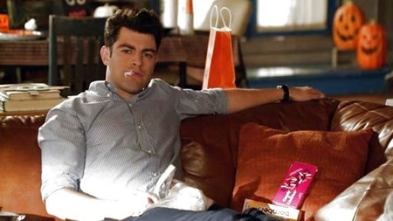 Schmidt 's Striped Dress Shirt on New Girl