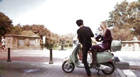 Serena Van Der Woodsen's Jove in Grey Suede Platform High Boots on Gossip Girl