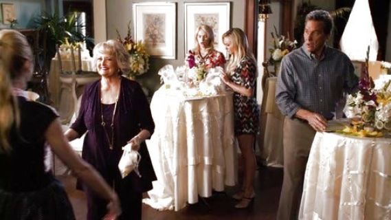 Shelby's Blurred Jacquard A-Line Dress on Hart of Dixie