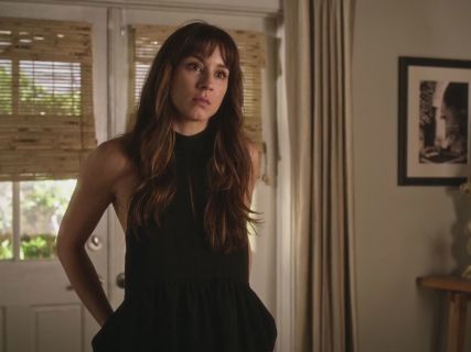 Spencer Hastings' Black Keyhole Peplum Halter Top on Pretty Little Liars