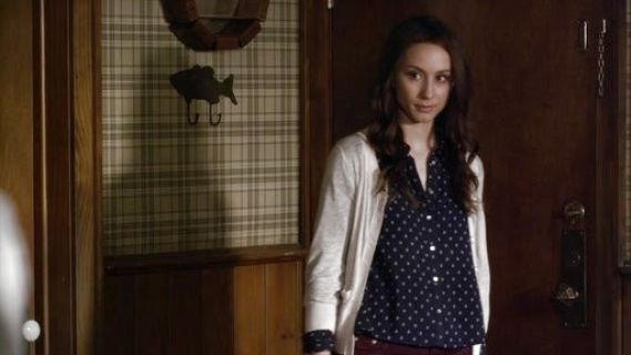 Spencer Hastings's Anchor Print Shirt on Pretty Little Liars