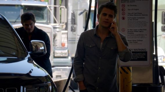 Stefan Salvatore's Twill Western Shirt on The Vampire Diaries
