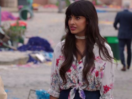 Tahani's Floral Watercolor Top on The Good Place