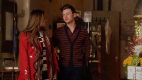 Tina Cohen Chang's Graphic Stripe Shift Dress on Glee