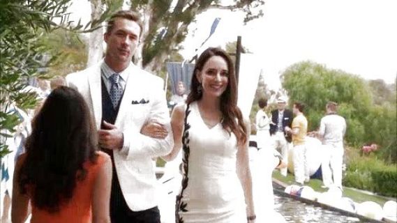 Victoria Grayson's Bamboo Embroidered Dress on Revenge