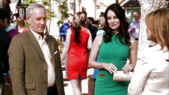 Victoria Grayson's Beaded Accent Sheath Dress on Revenge