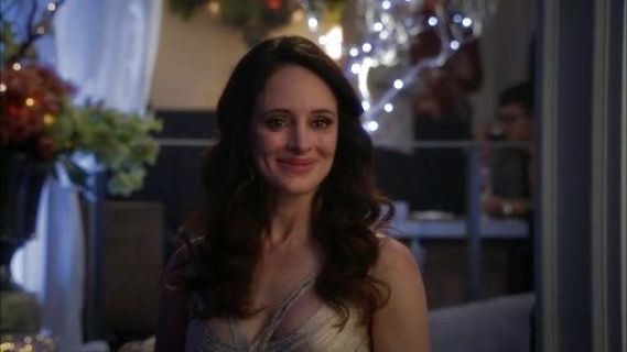 Victoria Grayson's Corozo Metallic Strappy Bandage Gown on Revenge