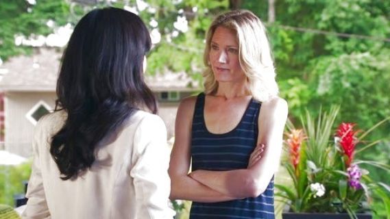 Vivian Adams's Striped Linen Tank Dress on Mistresses